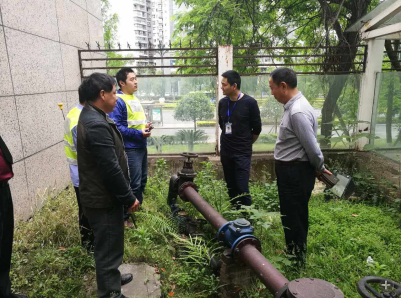 營(yíng)銷(xiāo)部：水費賬務(wù)組、查漏組排查大用戶(hù)表后管網(wǎng)隱患服務(wù)