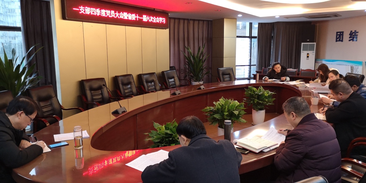 一支部召開(kāi)黨員大會(huì )學(xué)習傳達省委十一屆六次全會(huì )精神