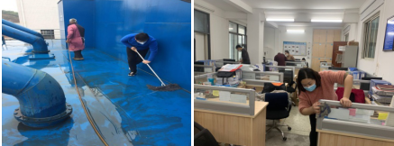 清源水務(wù)集團公司深入開展“周末衛(wèi)生大掃除”活動