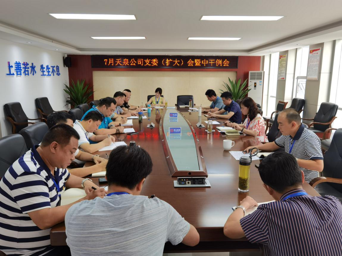 天泉公司召開(kāi)支委（擴大）會(huì )暨中干例會(huì )