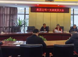 集團公司一支部召開(kāi)黨員大會(huì )