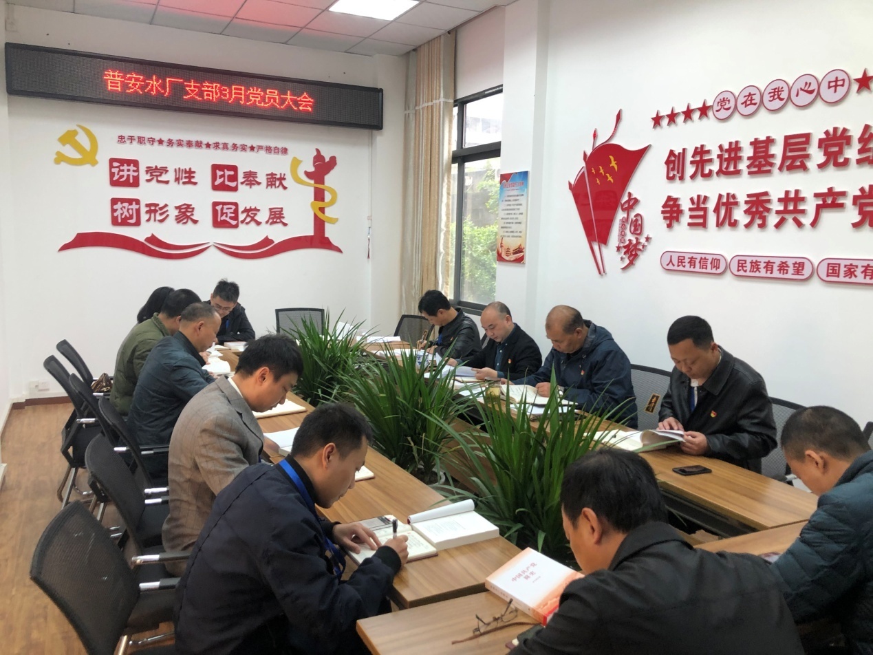 普安水廠(chǎng)支部召開(kāi)3月支部黨員大會(huì )