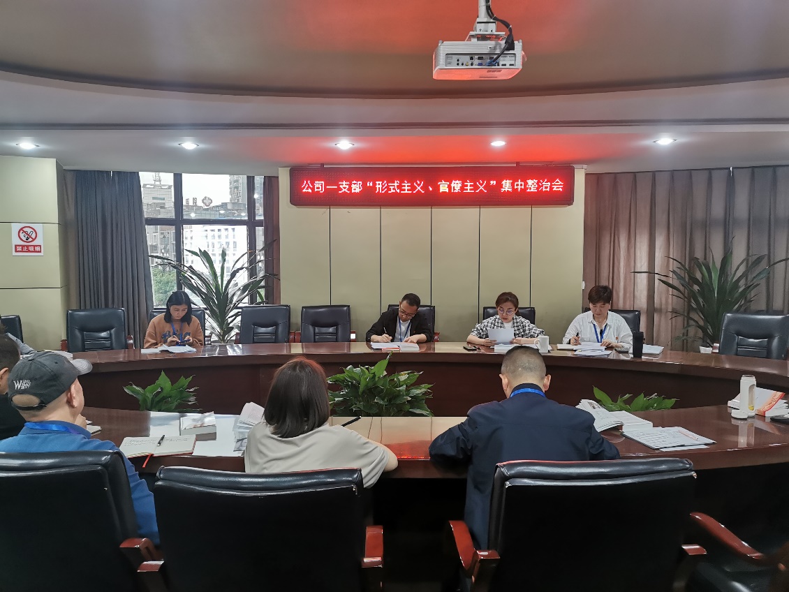 公司一支部召開(kāi) “形式主義、官僚主義”集中整治會(huì )