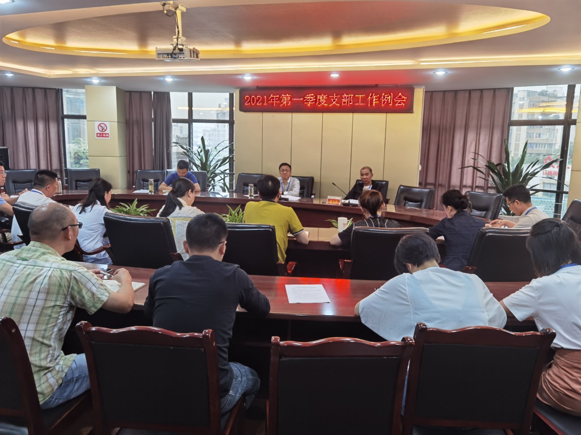 集團公司黨委召開(kāi)2021年第一季度支部工作例會(huì )