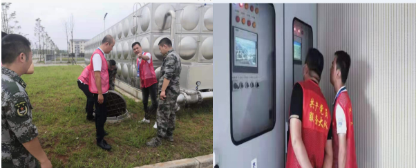 共產(chǎn)黨員服務(wù)大隊支部走進(jìn)駐宜部隊開(kāi)展供水服務(wù)活動(dòng)