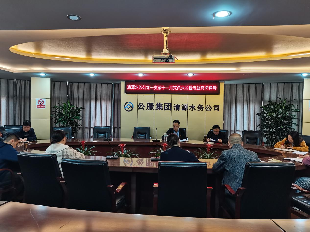 公司第一黨支部召開(kāi)十一月黨員大會(huì )暨專(zhuān)題黨課輔導